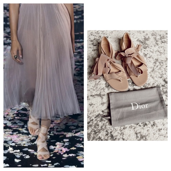 Christian DIOR runway ankle wrap sandals 38 - Picture 5 of 13